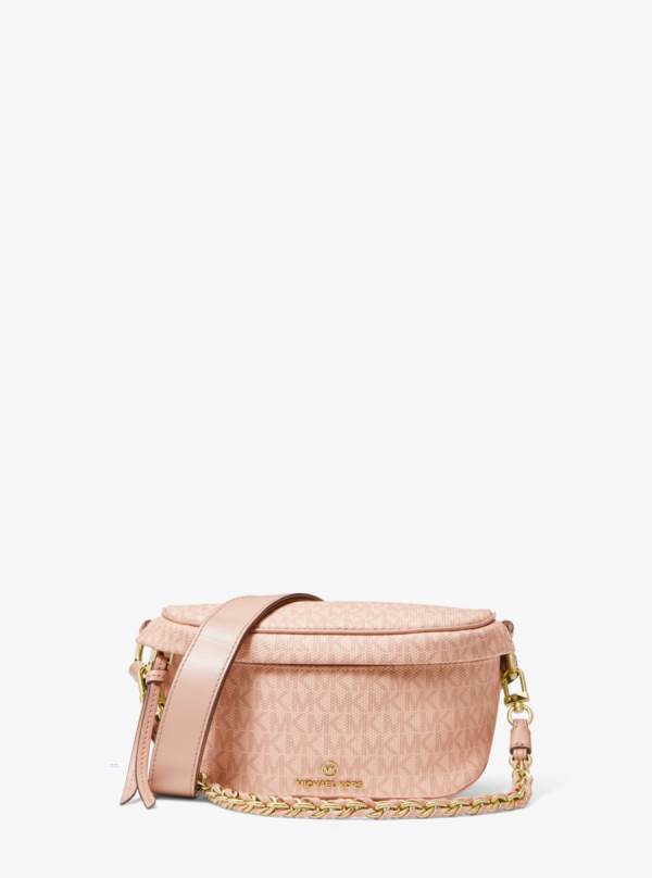 Damske Crossbody Kabelka Michael Kors Slater Extra-Small Logo Sling Pack Ruzove - Kabelky Michael Kors Outlet | CLKQD-3987